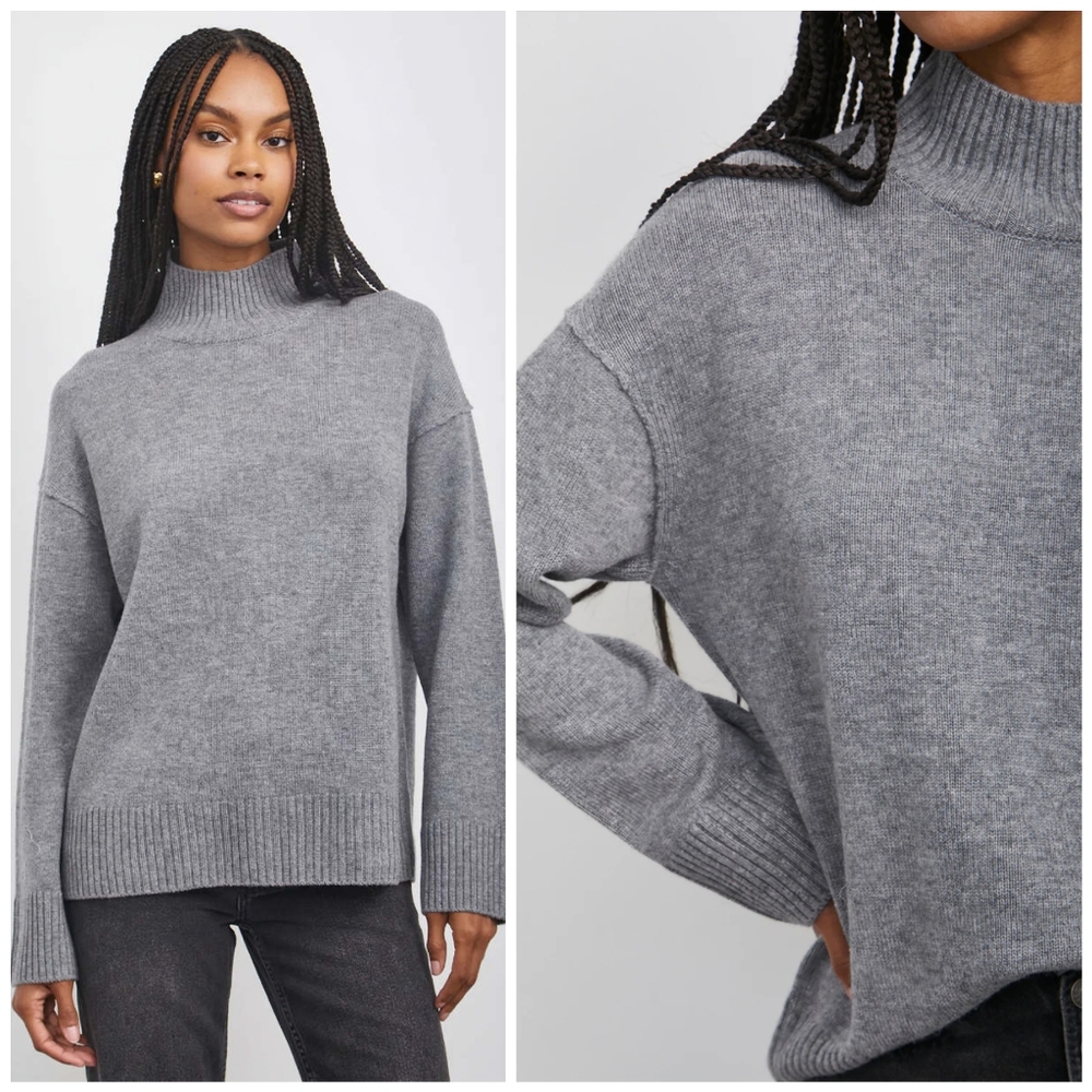 Rails Wool Cashmere Soft Heather Gray Sasha Sweater, XL